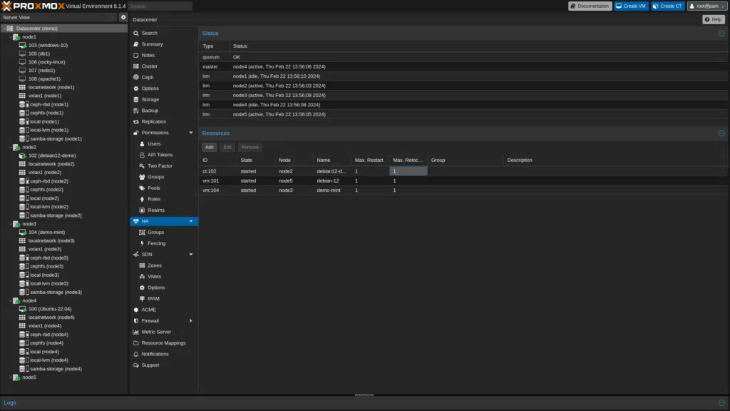 Proxmox VE | High Availability